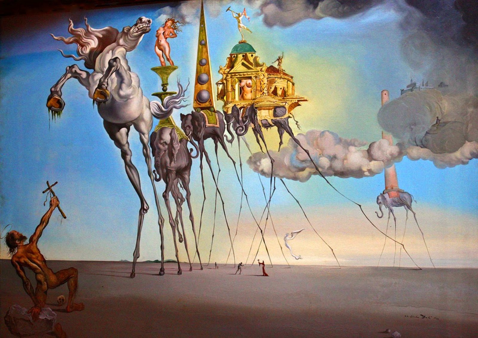 The Temptation Of St Anthony, Salvador Dalí, 1946, Oil on canvas, 89.5 x 119.5 cm, Musées Royaux des Beaux-Arts de Belgique